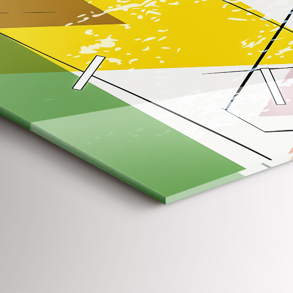 Vertikale Uhr Dreiecke geometrisches Muster