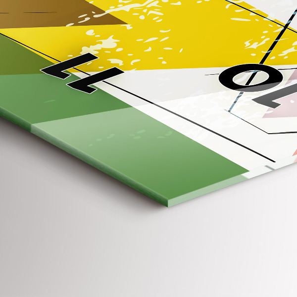 Vertikale Uhr Dreiecke geometrisches Muster