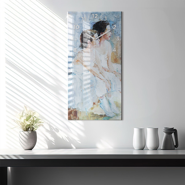 Vertikale Uhr mit motiv Junge Ballerinas