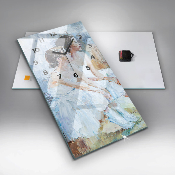 Vertikale Uhr mit motiv Junge Ballerinas