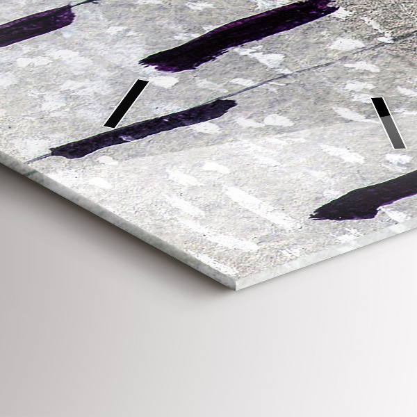 Vertikale Uhr mit motiv Kraniche im Schilf