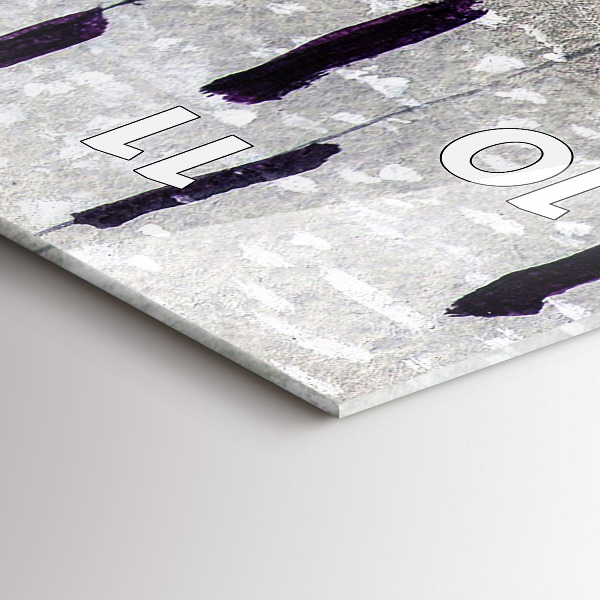 Vertikale Uhr mit motiv Kraniche im Schilf