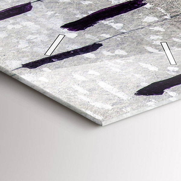 Vertikale Uhr mit motiv Kraniche im Schilf