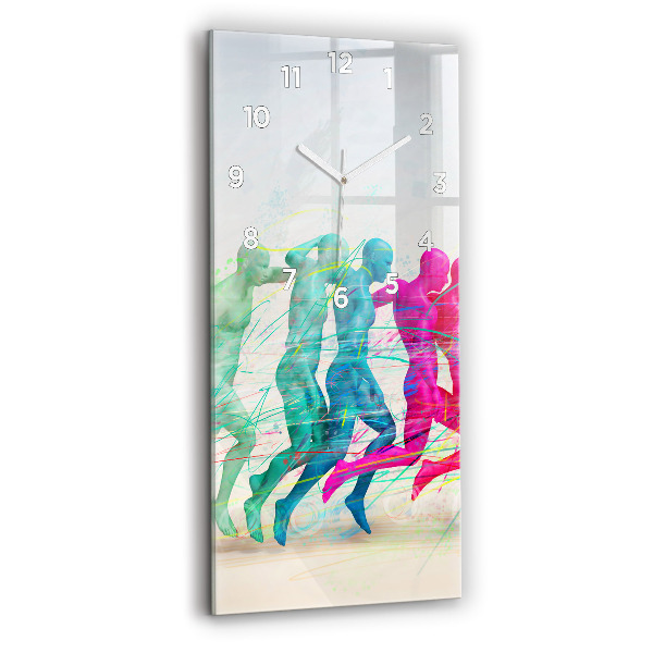 Vertikale Uhr mit motiv Bunte Menschen