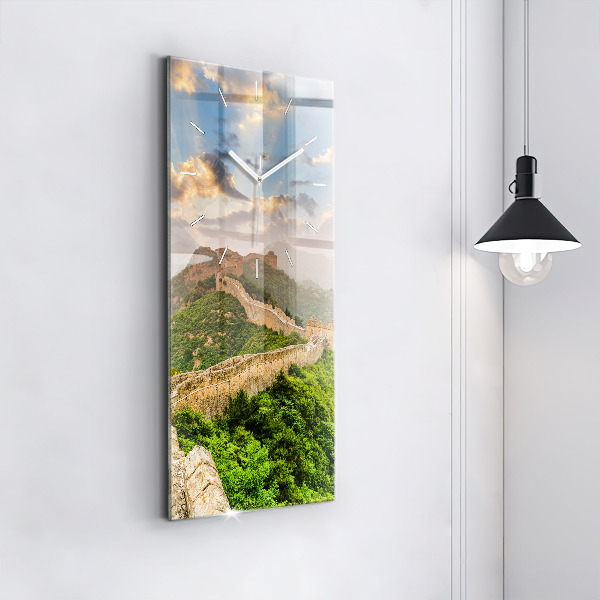 Vertikale Uhr mit motiv Große Mauer von China