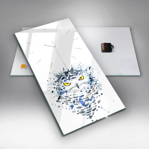 Vertikale Uhr Eulenblick