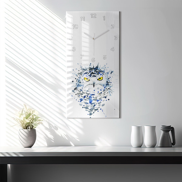 Vertikale Uhr Eulenblick