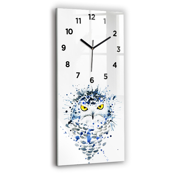 Vertikale Uhr Eulenblick