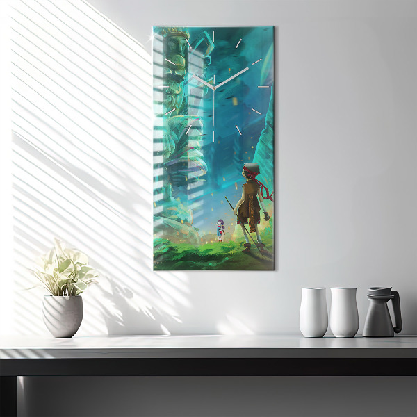 Vertikale Uhr Kinder in einem Märchenwald