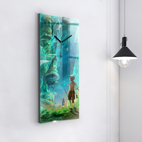 Vertikale Uhr Kinder in einem Märchenwald