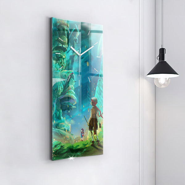 Vertikale Uhr Kinder in einem Märchenwald