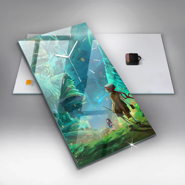 Vertikale Uhr Kinder in einem Märchenwald