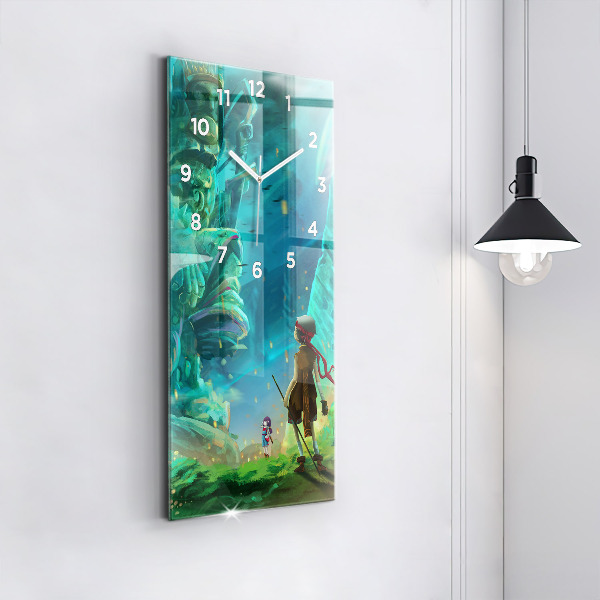 Vertikale Uhr Kinder in einem Märchenwald