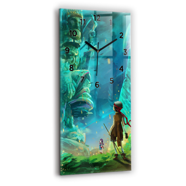 Vertikale Uhr Kinder in einem Märchenwald