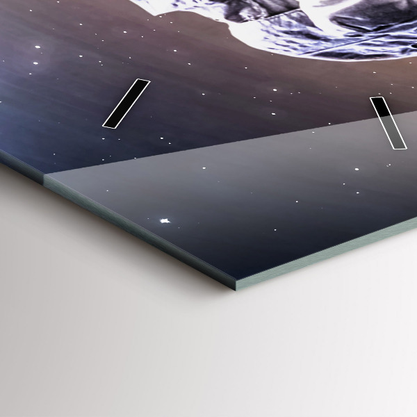 Vertikale Uhr mit motiv Astronaut im Weltraum