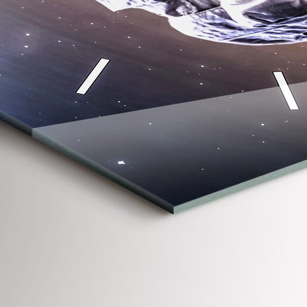 Vertikale Uhr mit motiv Astronaut im Weltraum