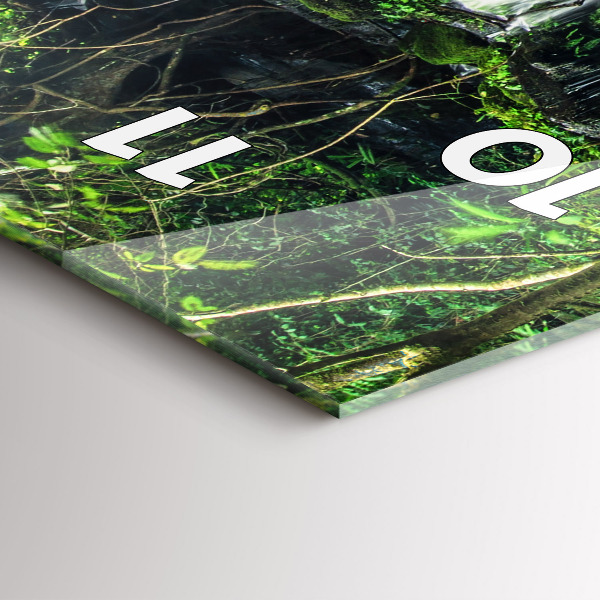 Vertikale Uhr mit motiv Wasserfall Thailand