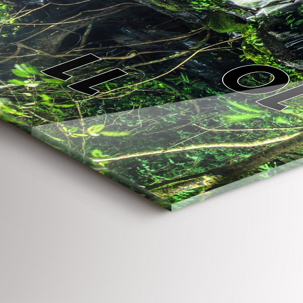 Vertikale Uhr mit motiv Wasserfall Thailand