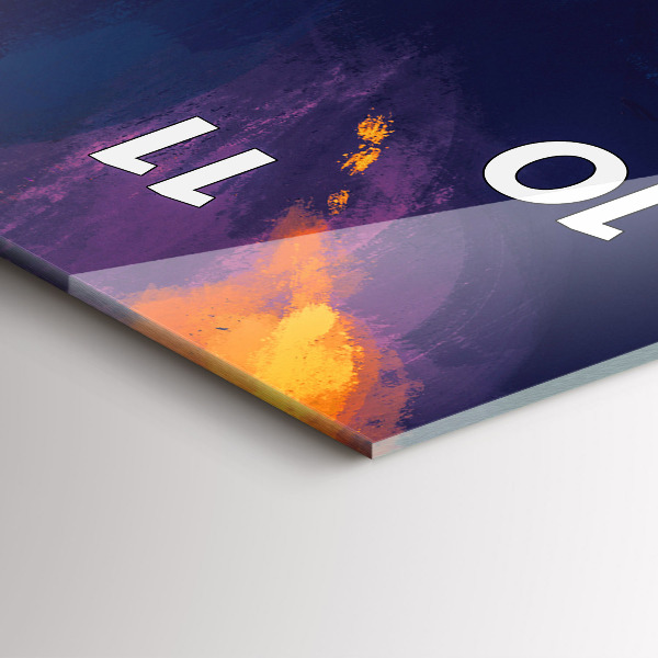 Vertikale Uhr Kind und Luftballons