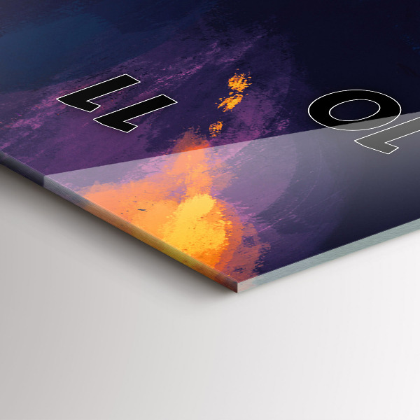 Vertikale Uhr Kind und Luftballons