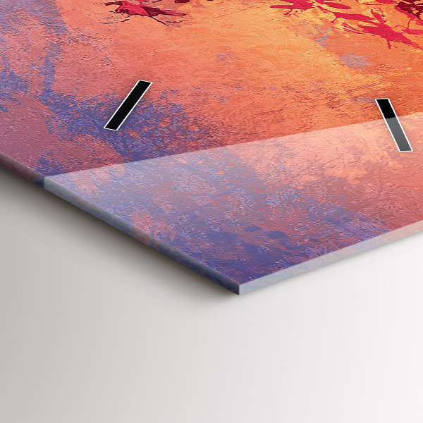 Vertikale Uhr mit motiv Herbstlandschaft