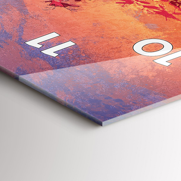 Vertikale Uhr mit motiv Herbstlandschaft