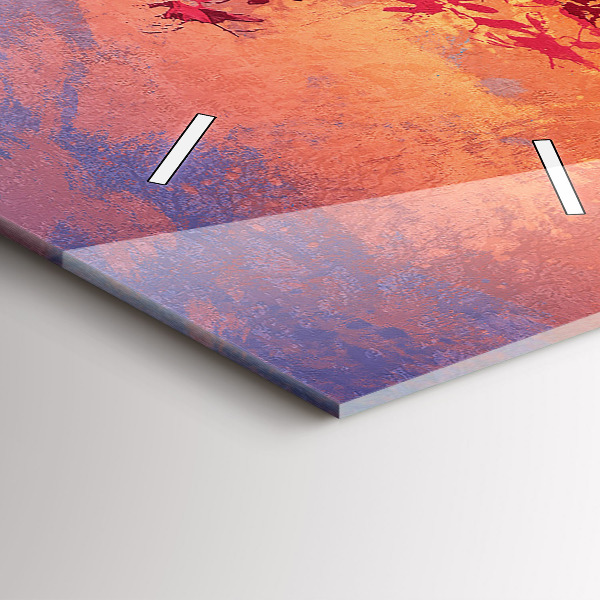 Vertikale Uhr mit motiv Herbstlandschaft