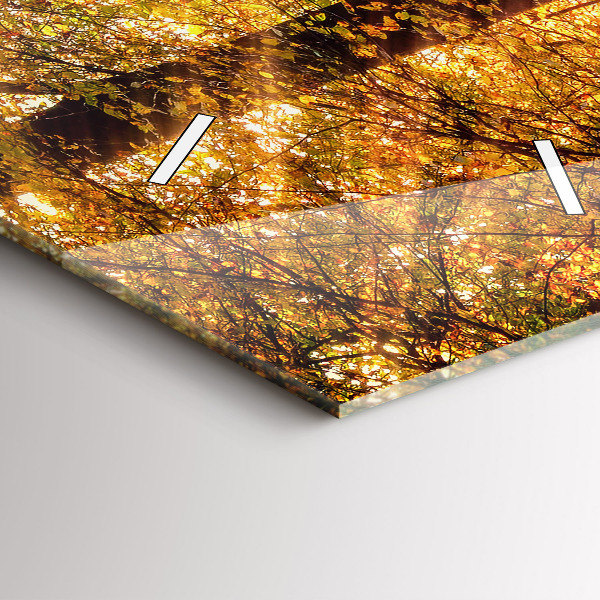 Vertikale Uhr mit motiv Herbstliche Waldlandschaft