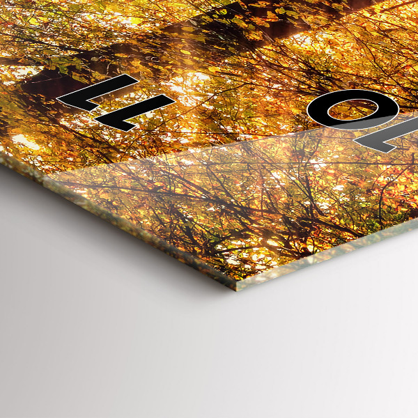 Vertikale Uhr mit motiv Herbstliche Waldlandschaft