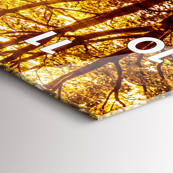 Vertikale Uhr Waldlandschaft in der Sonne