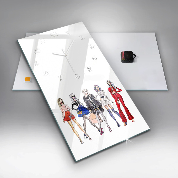 Vertikale Uhr Modische Mädchen