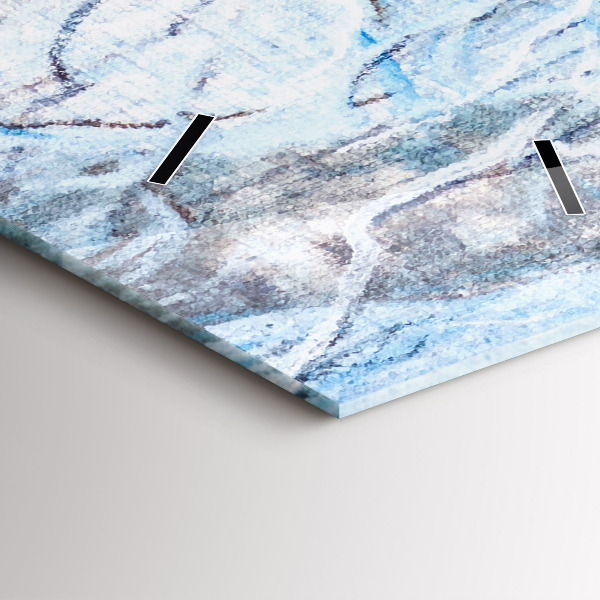 Vertikale Uhr Wölfe im Wald