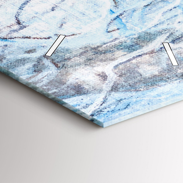 Vertikale Uhr Wölfe im Wald