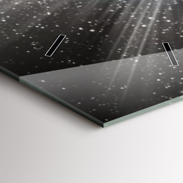 Vertikale Uhr Die Erde der Mond die Sonne