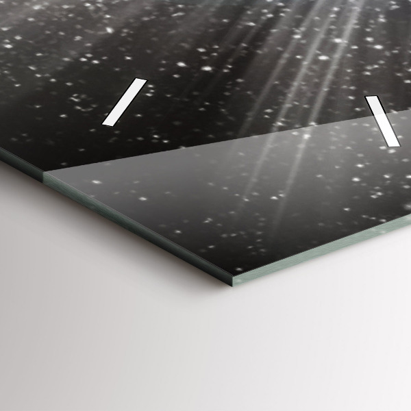 Vertikale Uhr Die Erde der Mond die Sonne