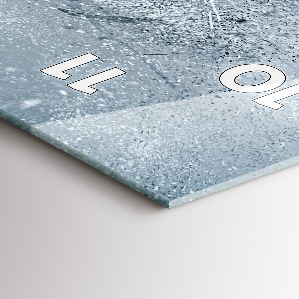 Vertikale Uhr Laufender Mann