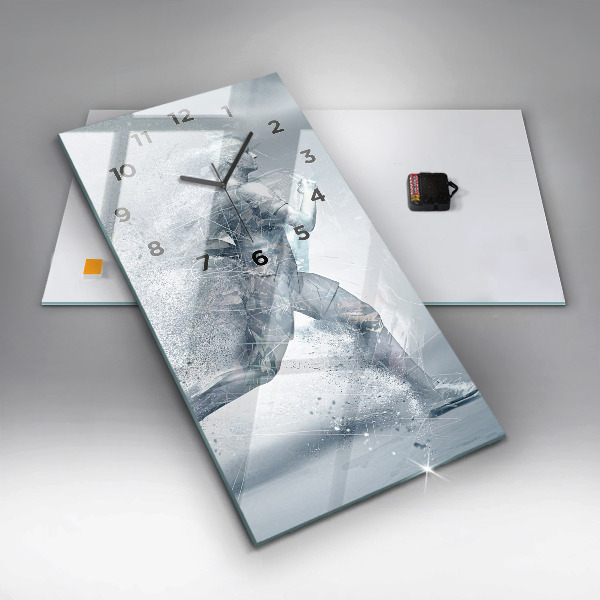 Vertikale Uhr Laufender Mann