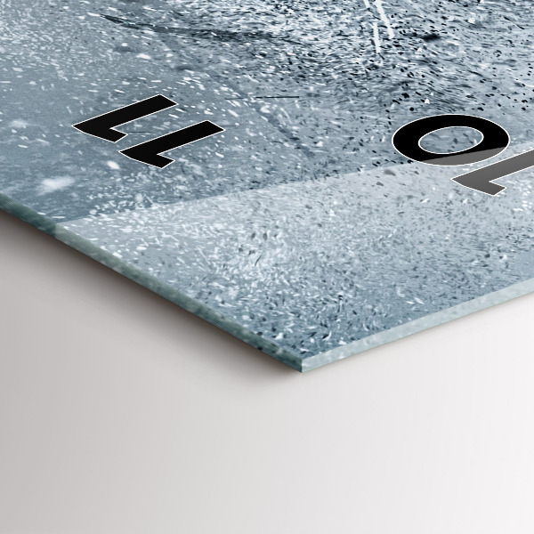 Vertikale Uhr Laufender Mann