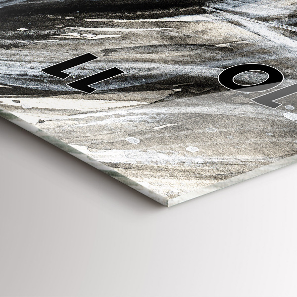 Vertikale Uhr Gemaltes Porträt