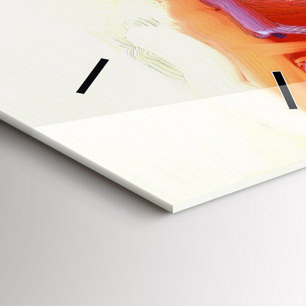 Vertikale Uhr Bunte Mohnblumen