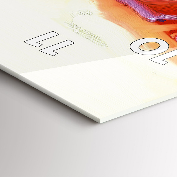 Vertikale Uhr Bunte Mohnblumen