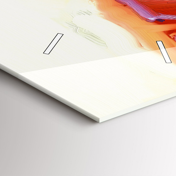 Vertikale Uhr Bunte Mohnblumen