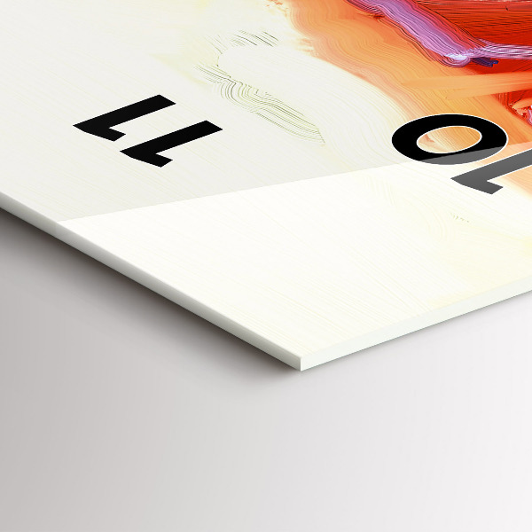 Vertikale Uhr Bunte Mohnblumen