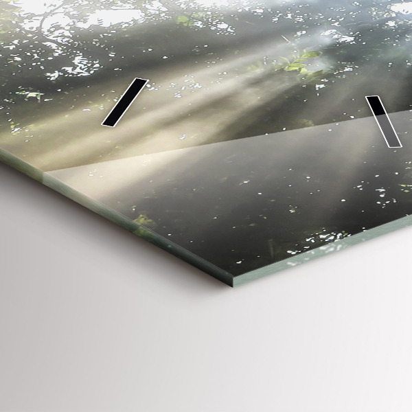 Vertikale Uhr mit motiv Elefant im Dschungel