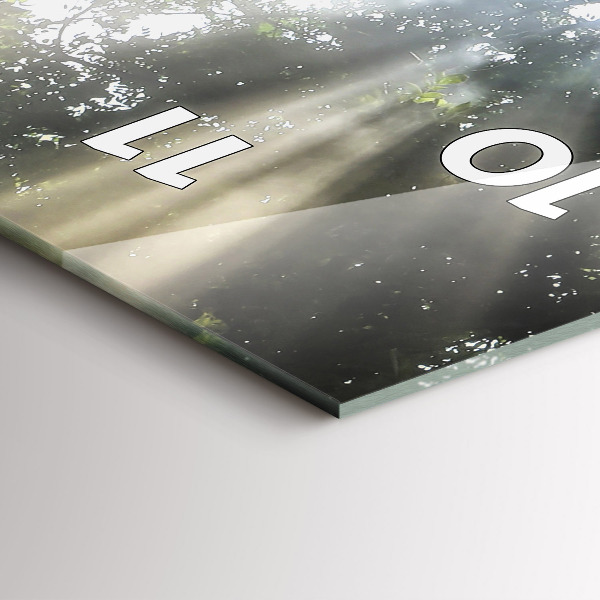 Vertikale Uhr mit motiv Elefant im Dschungel