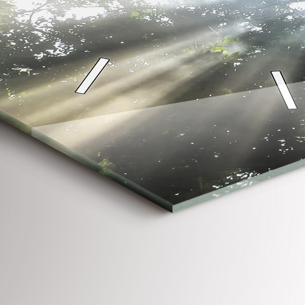 Vertikale Uhr mit motiv Elefant im Dschungel