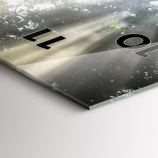 Vertikale Uhr mit motiv Elefant im Dschungel