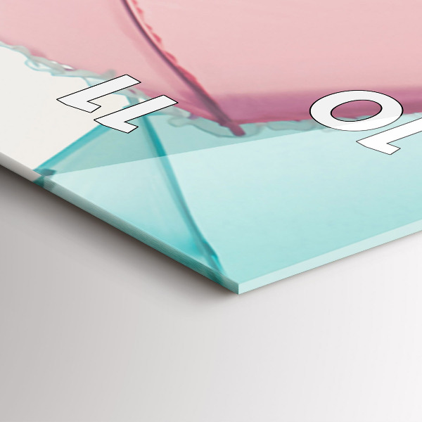 Vertikale Uhr Pastell Regenschirme