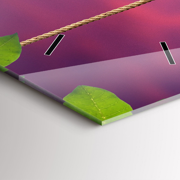 Vertikale Uhr mit motiv Vogelhaus