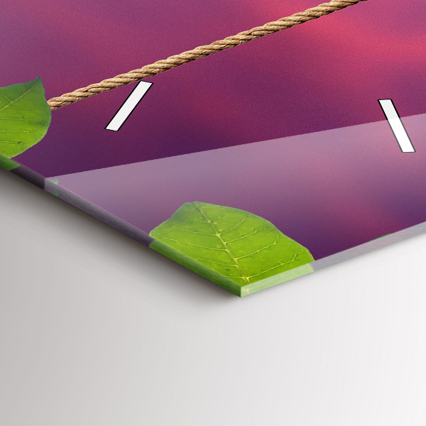 Vertikale Uhr mit motiv Vogelhaus